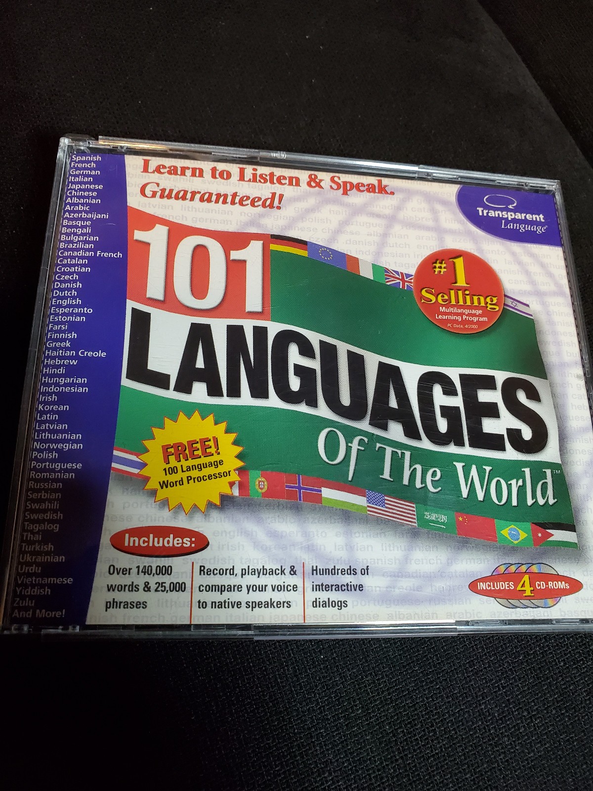101 Languages of the World Windows / Macintosh 4 CD ROM