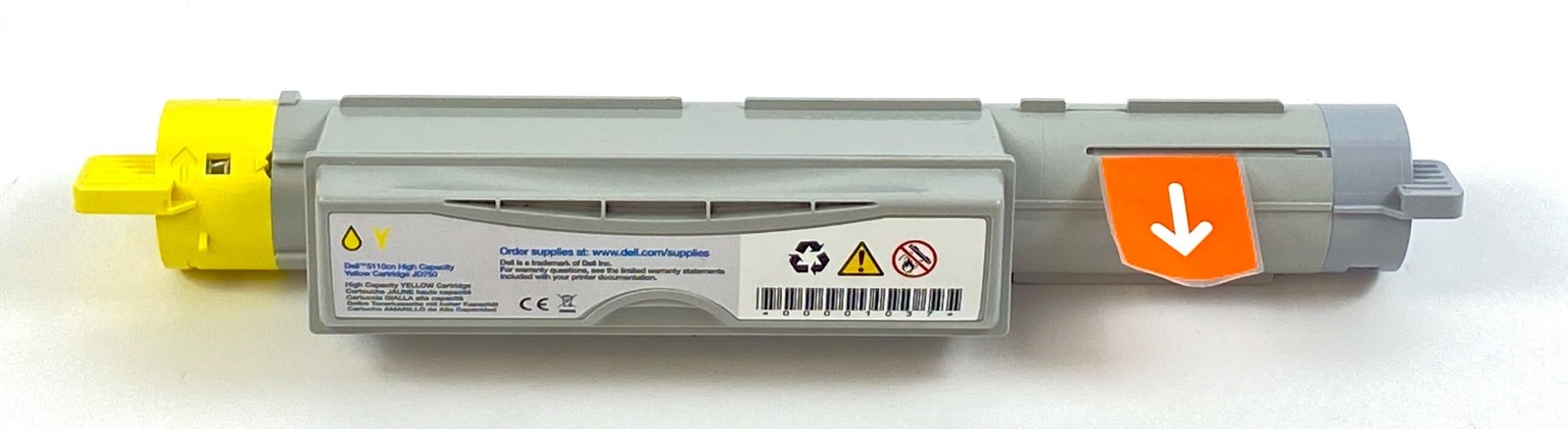 Dell 5110cn High Capacity Yellow Cartridge JD750 Genuine OEM