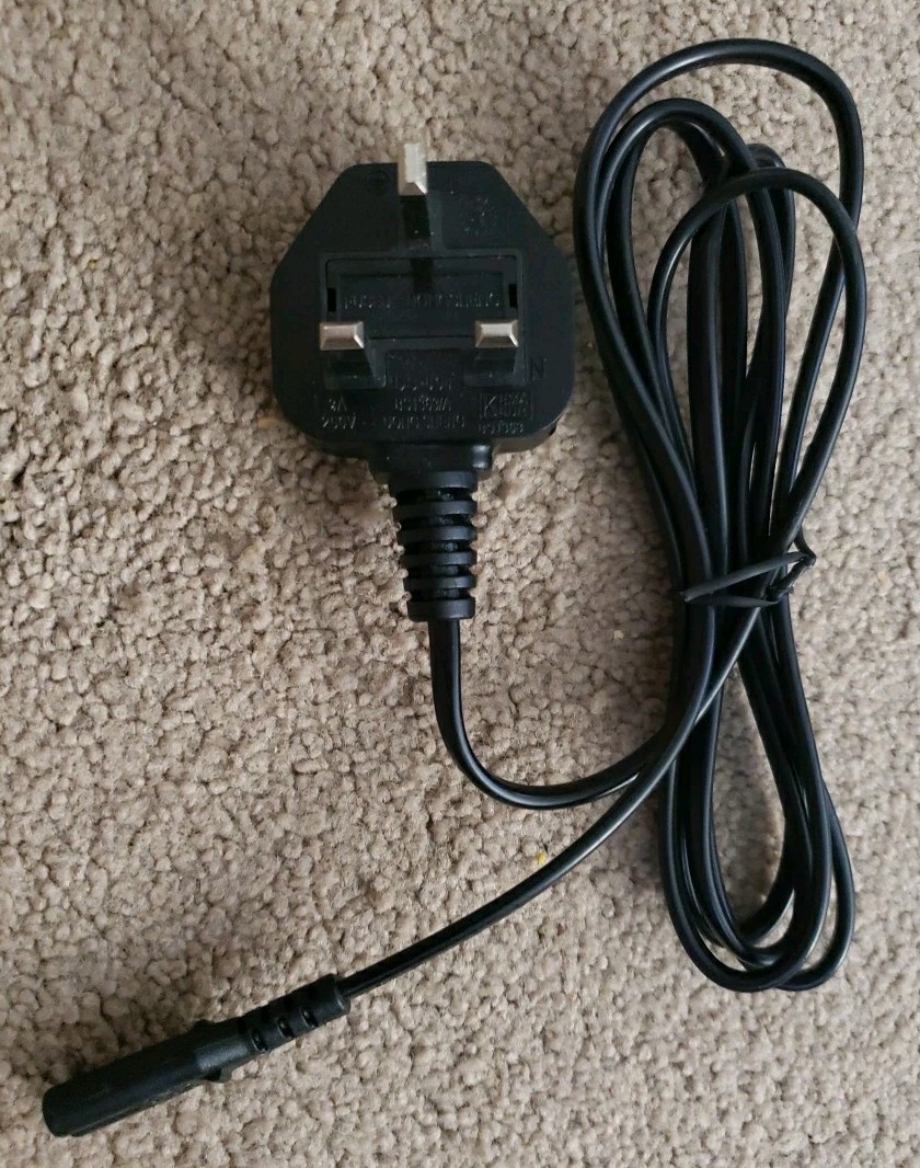 6ft UK Computer Power Cord, BS1363A 18 AWG 3A 250V