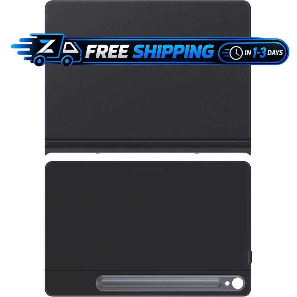 Samsung Galaxy Tab S10 FE+ Smart Book Cover with Wireless Keyboard, Black
