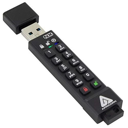Apricorn ASK3NX8GB 8GB USB 3.1 Flash Drive Black