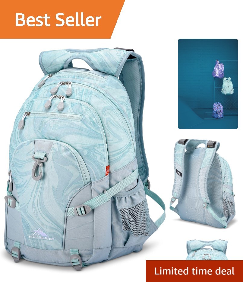 Stylish Loop Backpack in Marble: Ultimate Travel Companion with Multiple Pockets