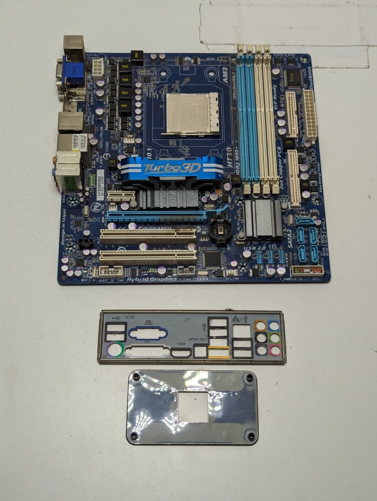 Gigabyte GA-880GM-UD2H Motherboard AMD 880G socket AM3 DDR3 - UNTESTED