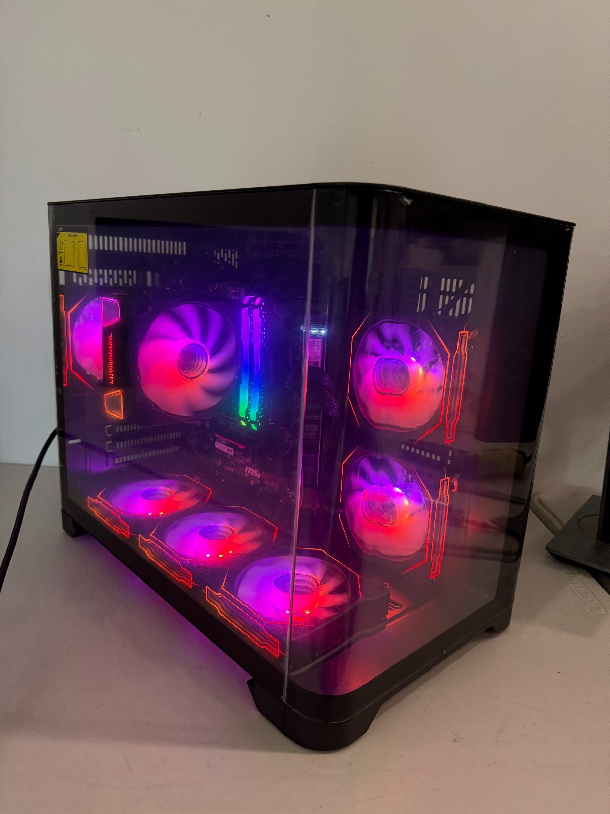 Gaming PC Ryzen 7 5800X3D 32GB DDR4 1TB SSD MSI 750W Gold RGB NO GPU
