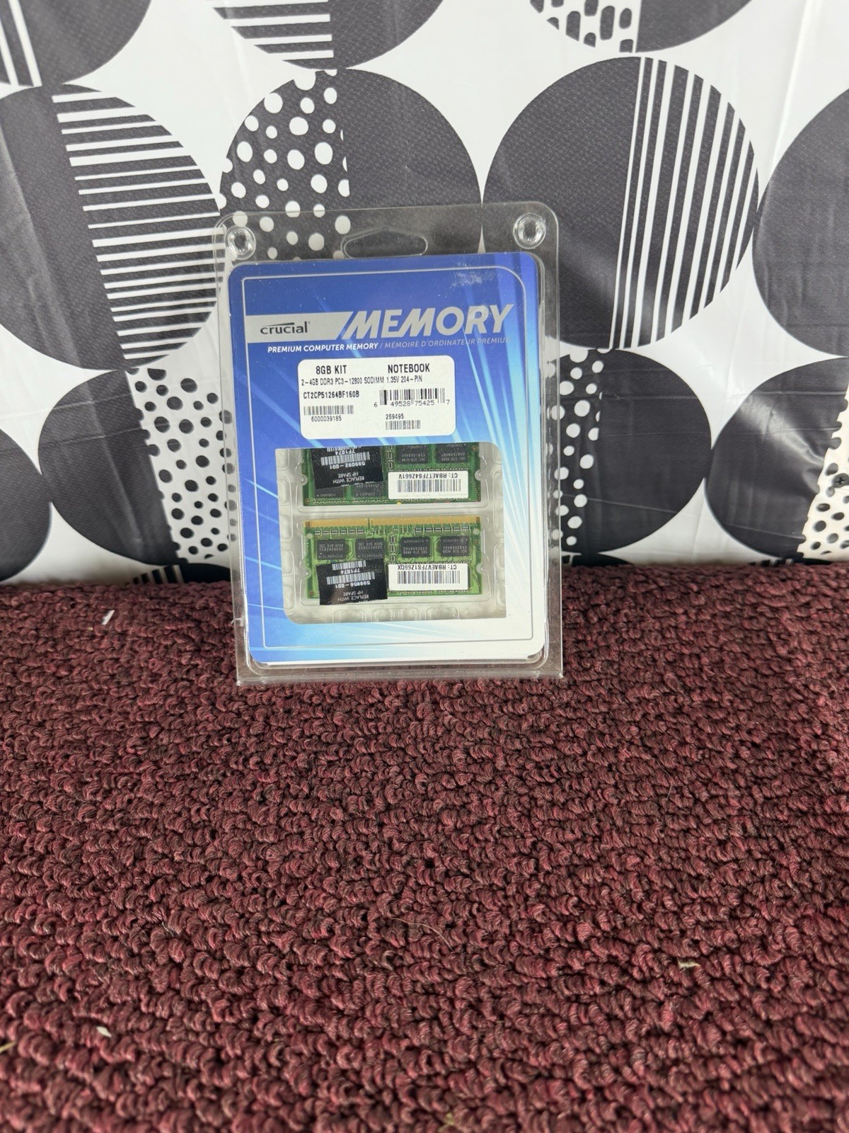 NEW SEALED Crucial 8GB 2x4GB DDR3L 1600 PC3L-12800 Laptop RAM SODIMM