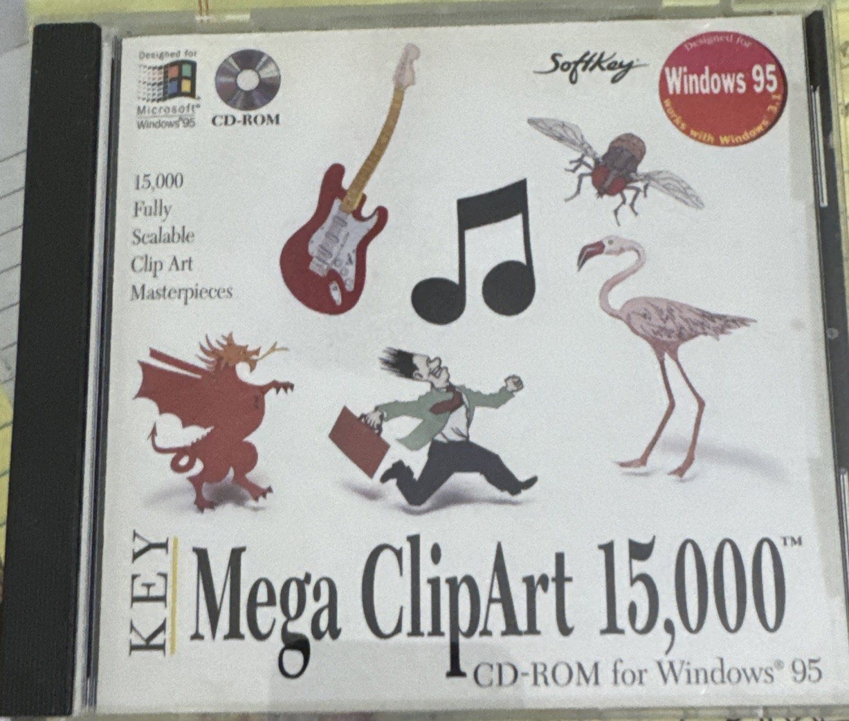 SoftKey KEY Mega ClipArt 15000 CD-ROM For Windows 95.