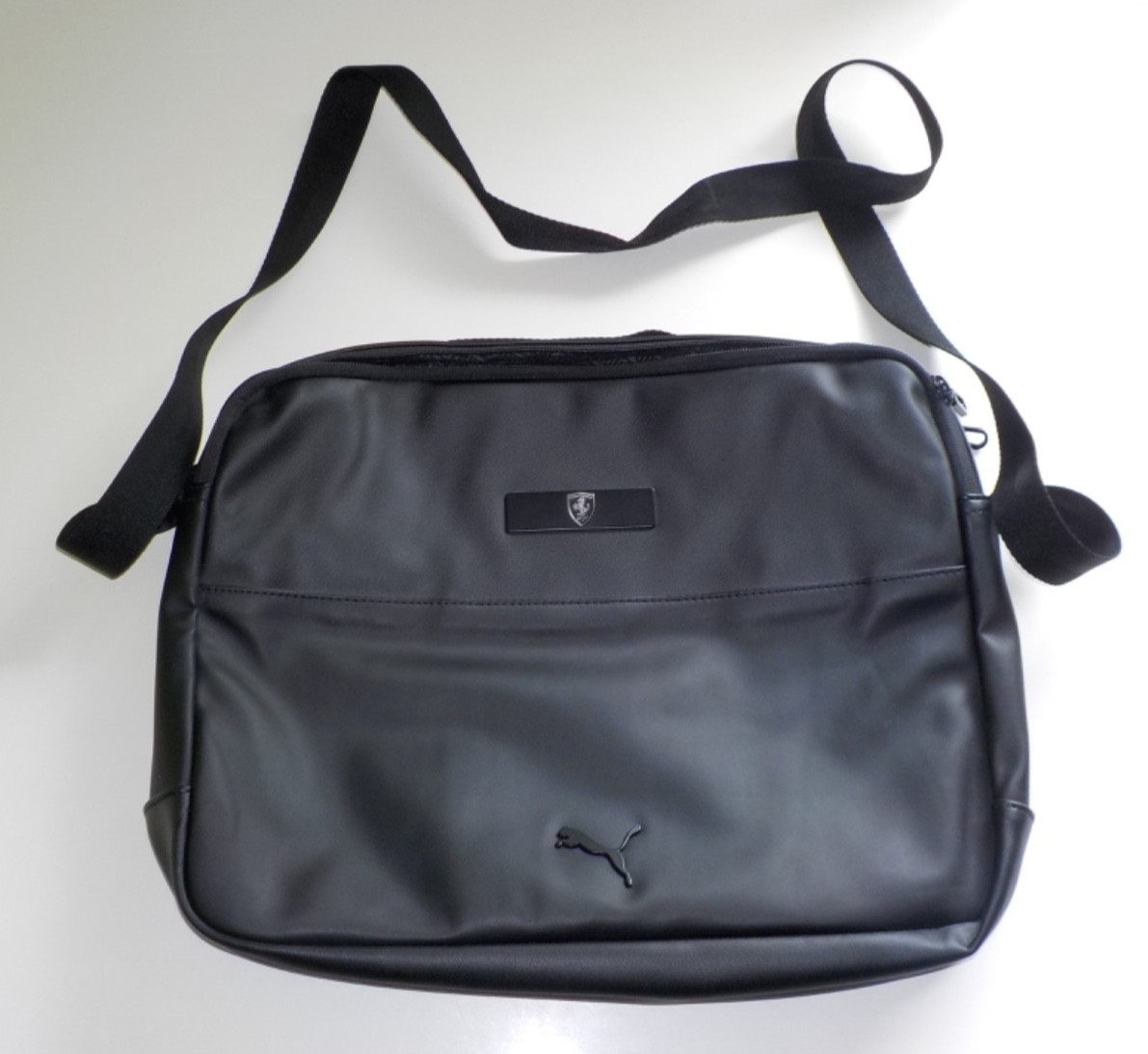 Puma x Scuderia Ferrari laptop tablet bag bag briefcase 075861-01 Black