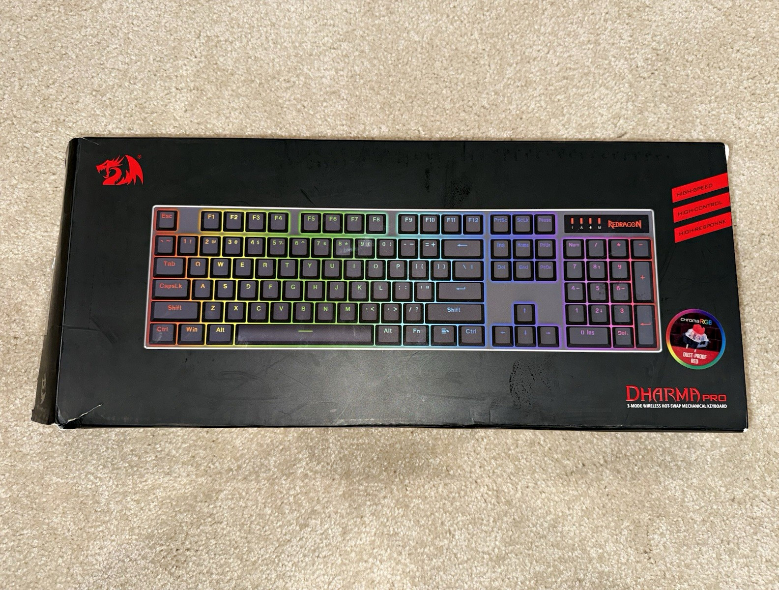 Redragon DHARMA K556PRO Mechanical Wireless Illuminated Full-Size Keyboard