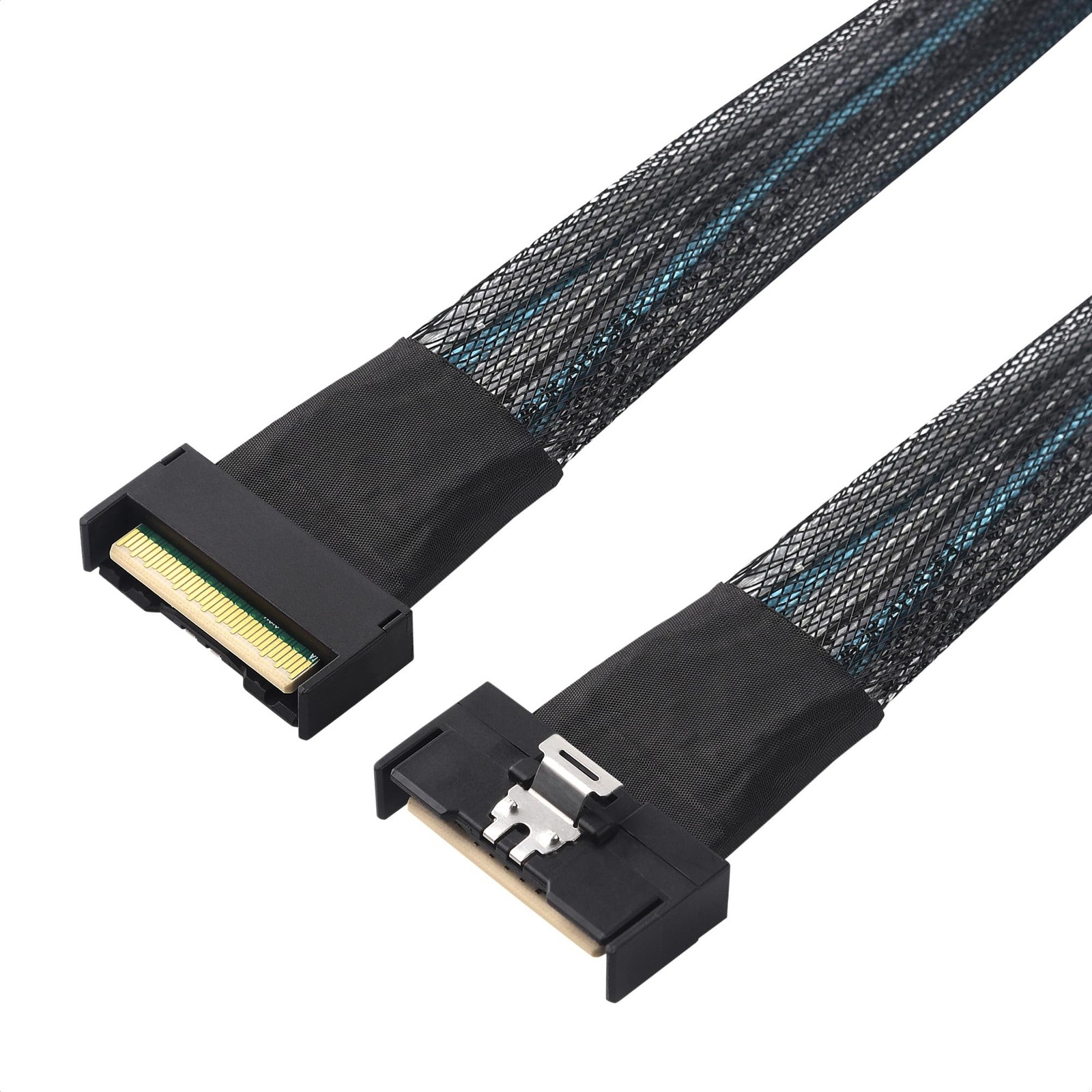 Cable Matters MCIO x8 74-Pin Cable, PCIe Gen5, 2.8ft/0.85m | MCIO Cable, SFF-...