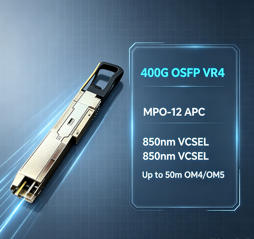 400G VR4 QSFP112 Optical Module 850nm MMF MPO‑12 100m DDM Pluggable Transceiver