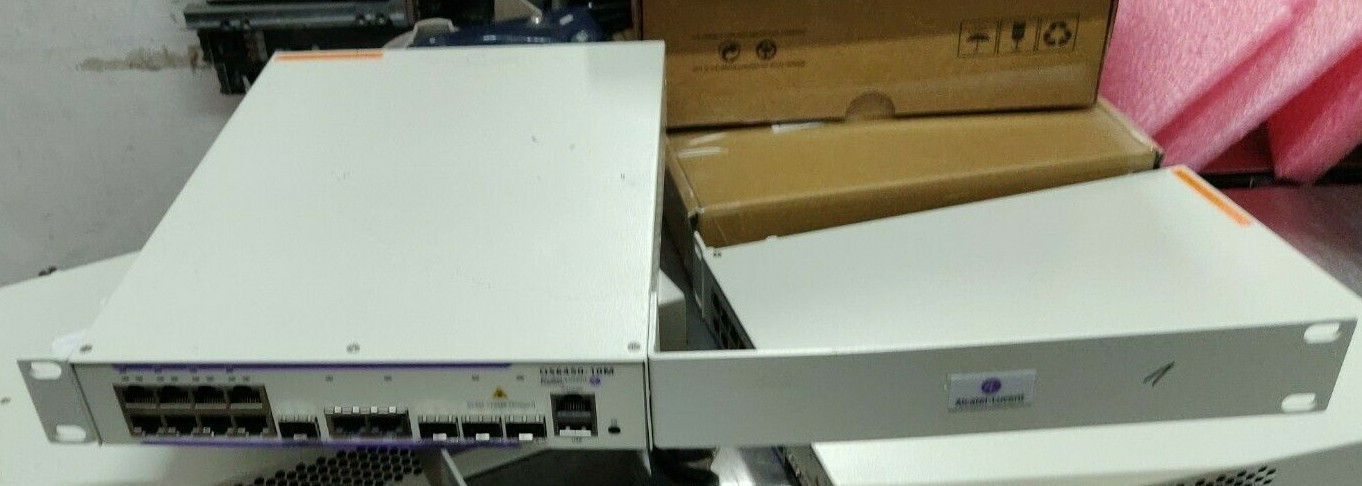 Alcatel Lucent OS6450-10M  Omniswitch Switch P/N: 903839-90 with Rack-ears 