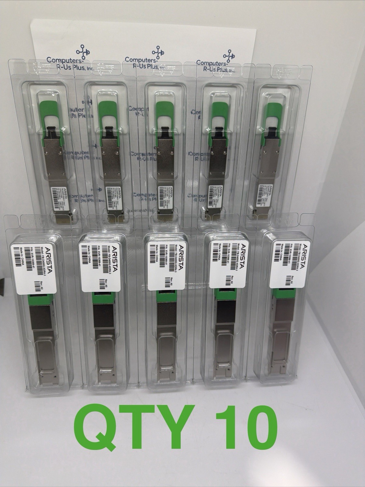 10 x NEW Genuine Arista FB-400G-XDR4-QSFP XVR-10369-41 NEW As Pictured qty 10
