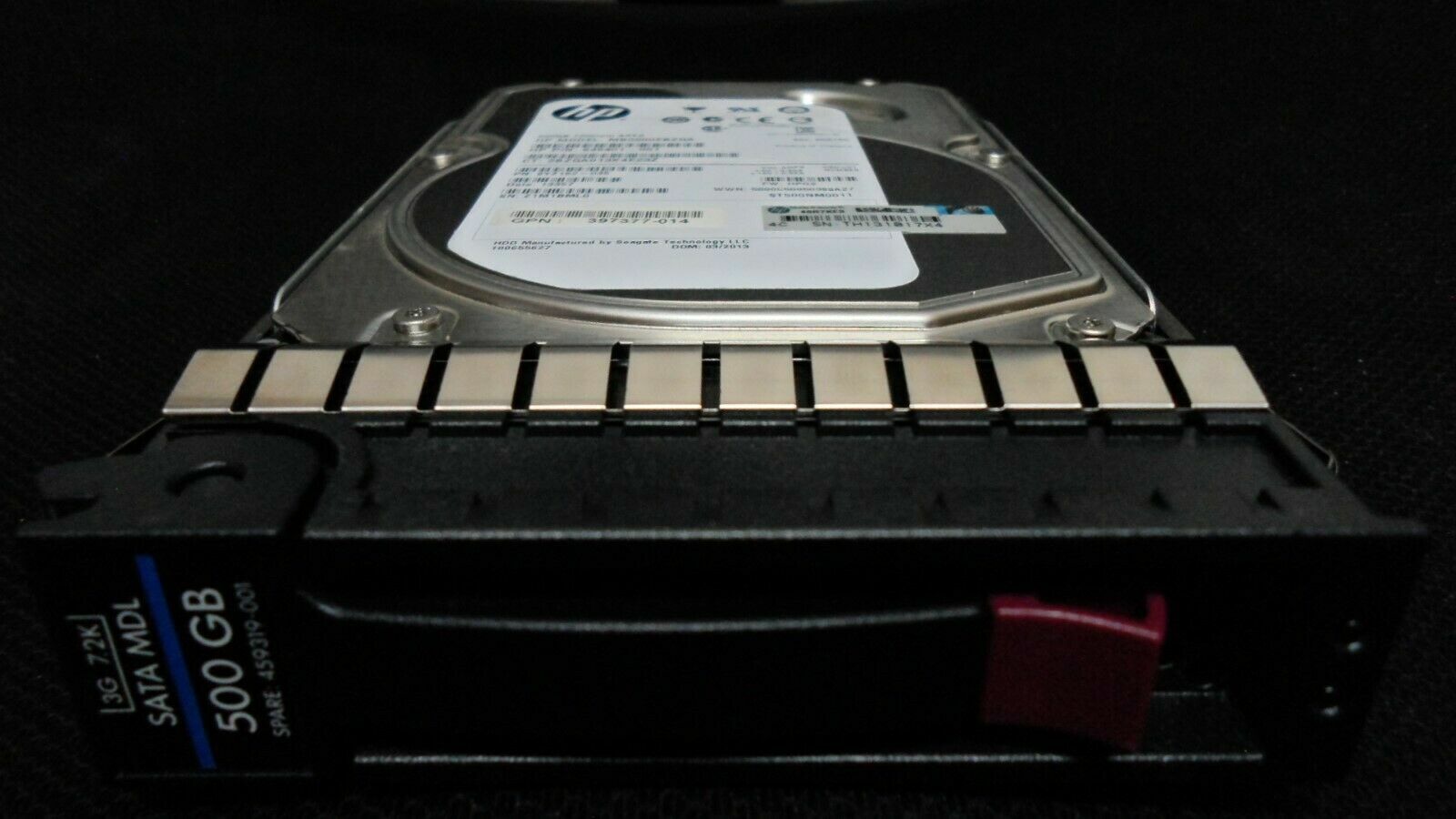 HPe HP mb0500ebzqa 500Gb 397377-014 7200RPM SATA 3G Hard Drive W/Tray 459319-001