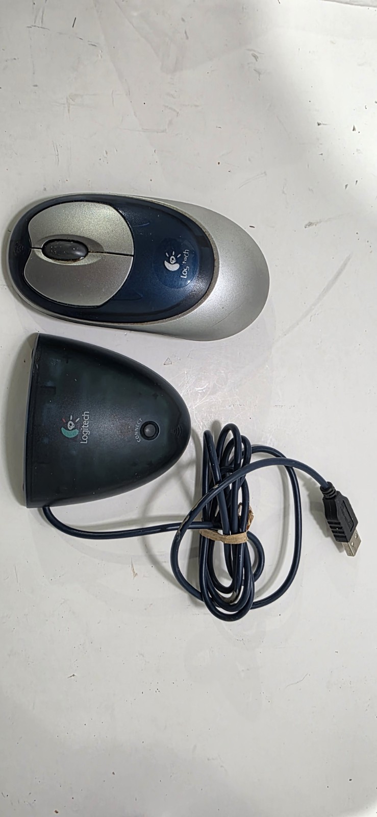 LOGITECH Cordless Optical Mouse M-RM67A and USB Receiver VTG