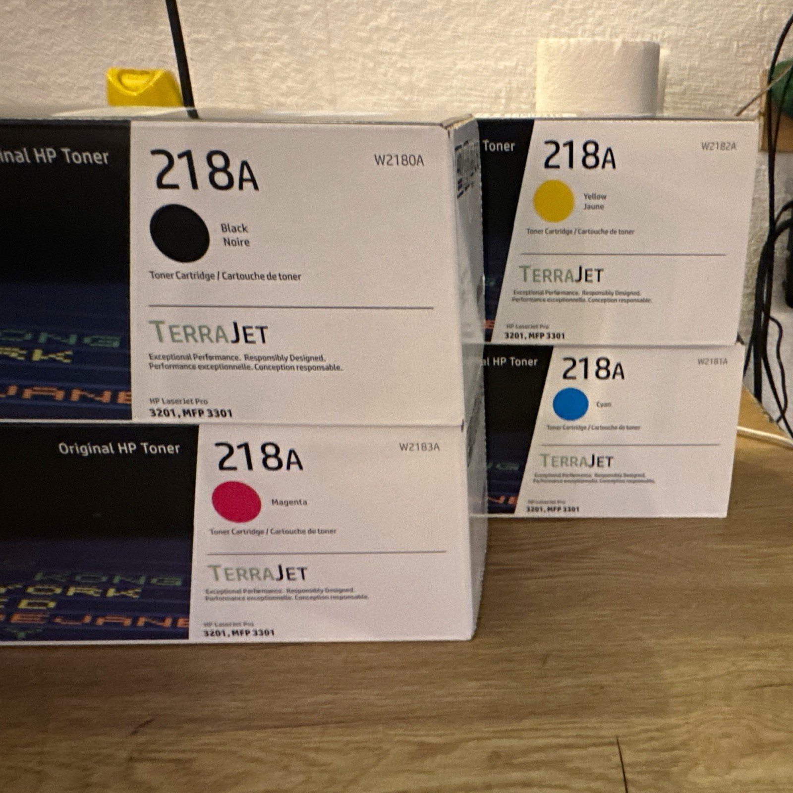 HP 218A Genuine Laser Toner Set CMYK W2180A W2181A W2182A W2183A