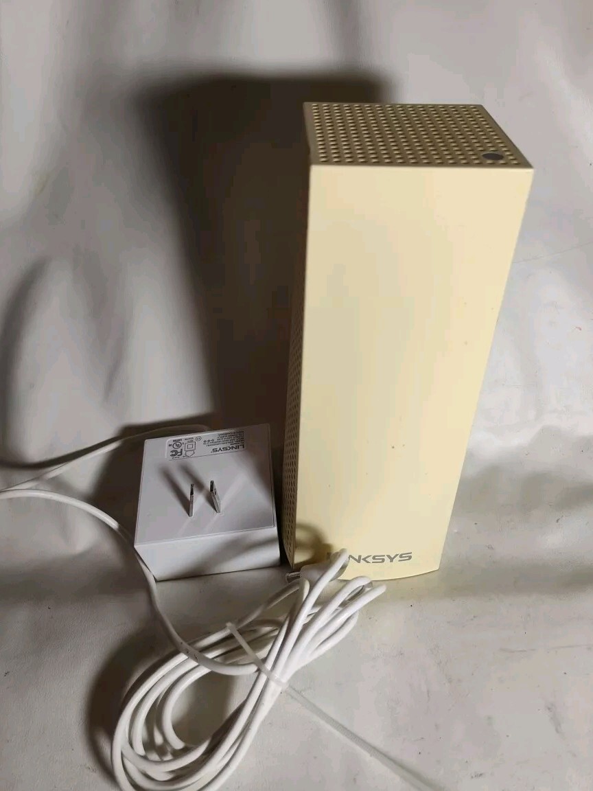 Off White Linksys WHW03 V2 Velop Tri-Band Mesh WiFi System