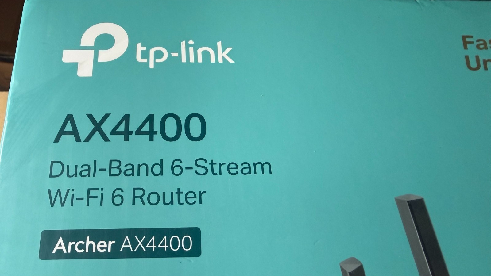TP-Link Archer AX4400 Mesh Dual Band 6-Stream Router - Black - Open Box