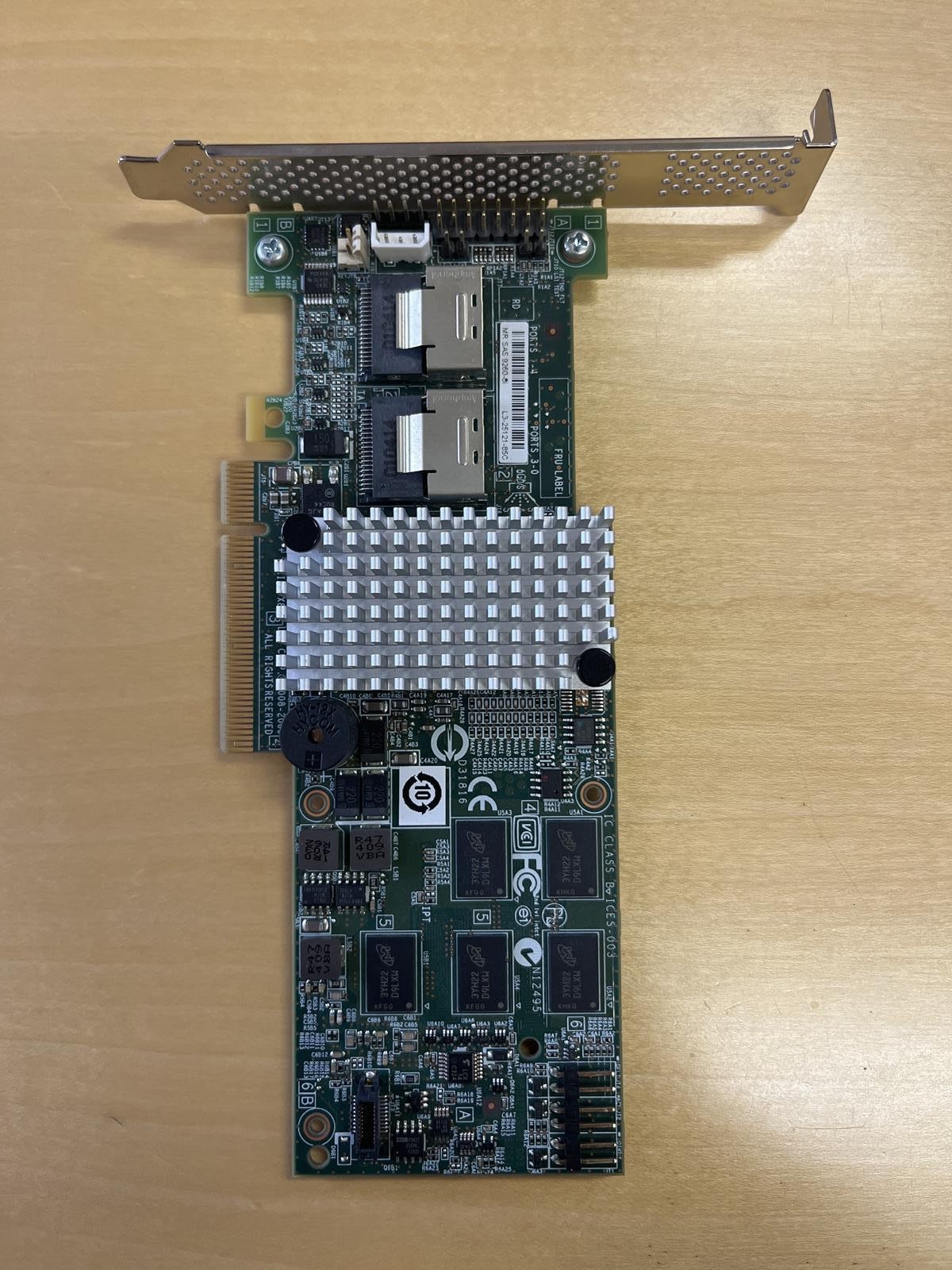 LSI MEGARAID SAS 9260-8I 8-PORT, 6GB/S SAS/SATA RAID CONTROLLER CARD