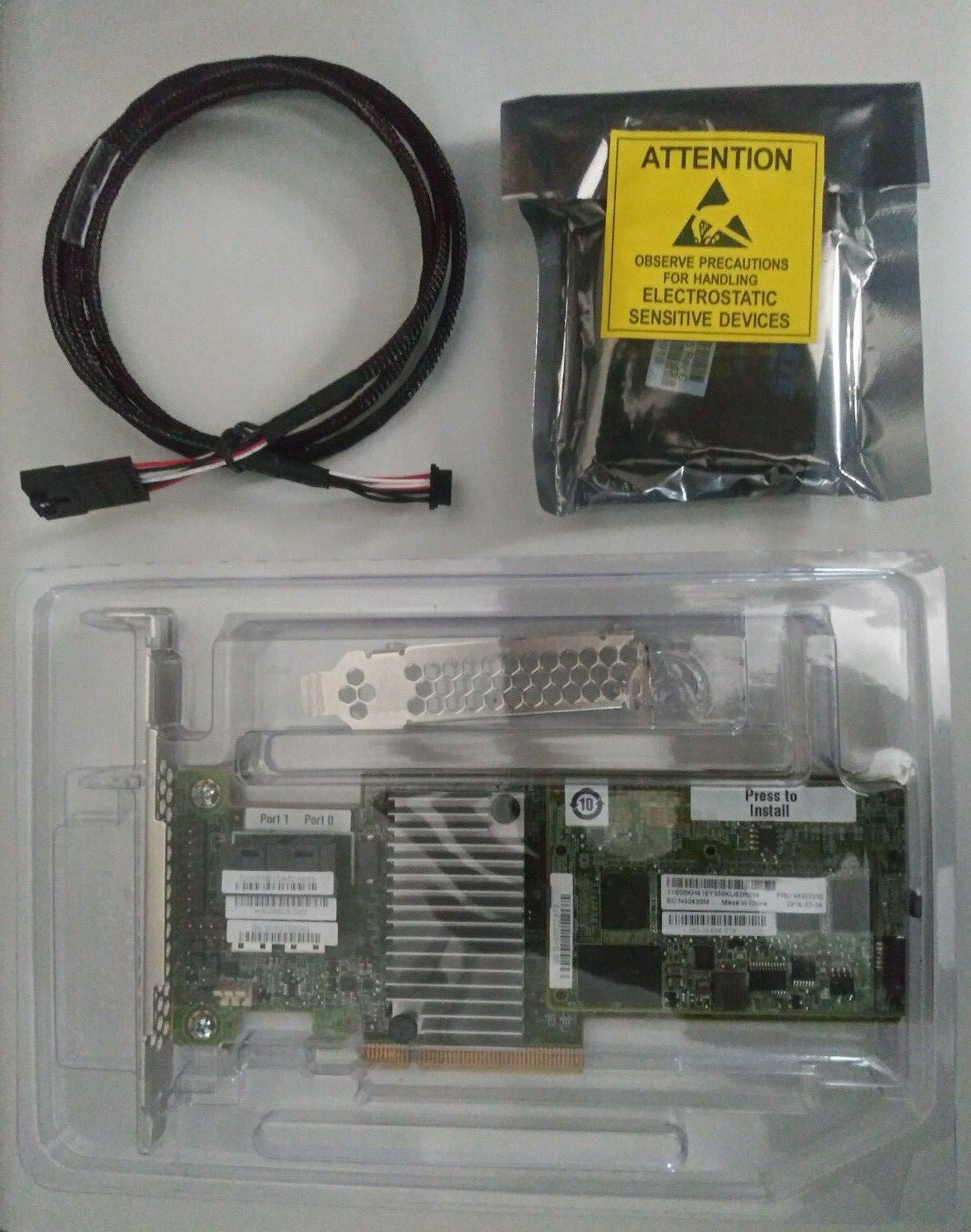 IBM M5210 w/1GB CACHE NEW BBU w/2 CABLES RAID 12Gb/s NAS(DELL H730P/LSI 9361-8i)