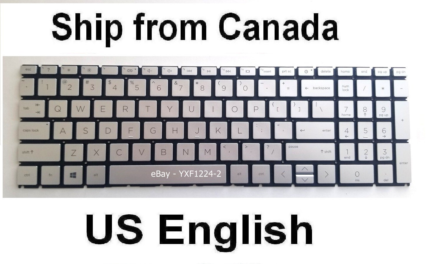 Keyboard for HP 17-CP 17-CP0001CA 17-CP0007CA 17-CP0010CA  17-CP2001CA - US