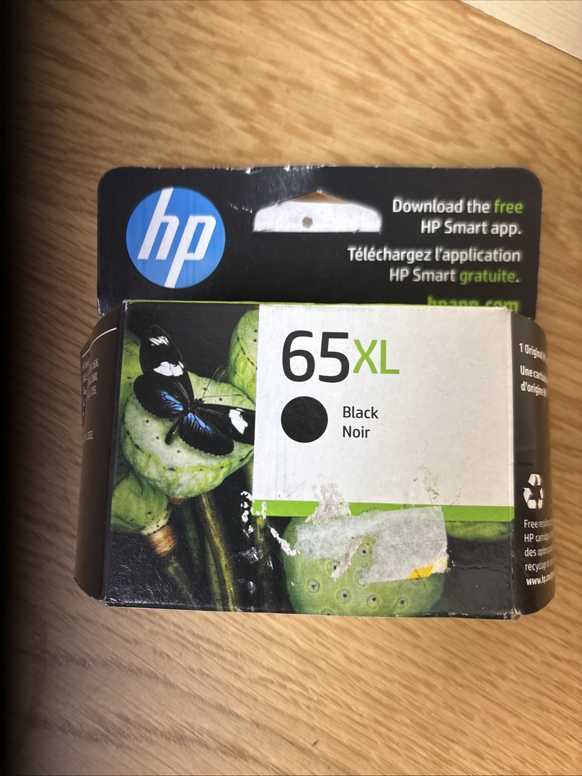 HP 65XL Black Extra Yield Ink Cartridge OEM Genuine Original NEW/SEALED 7/2027