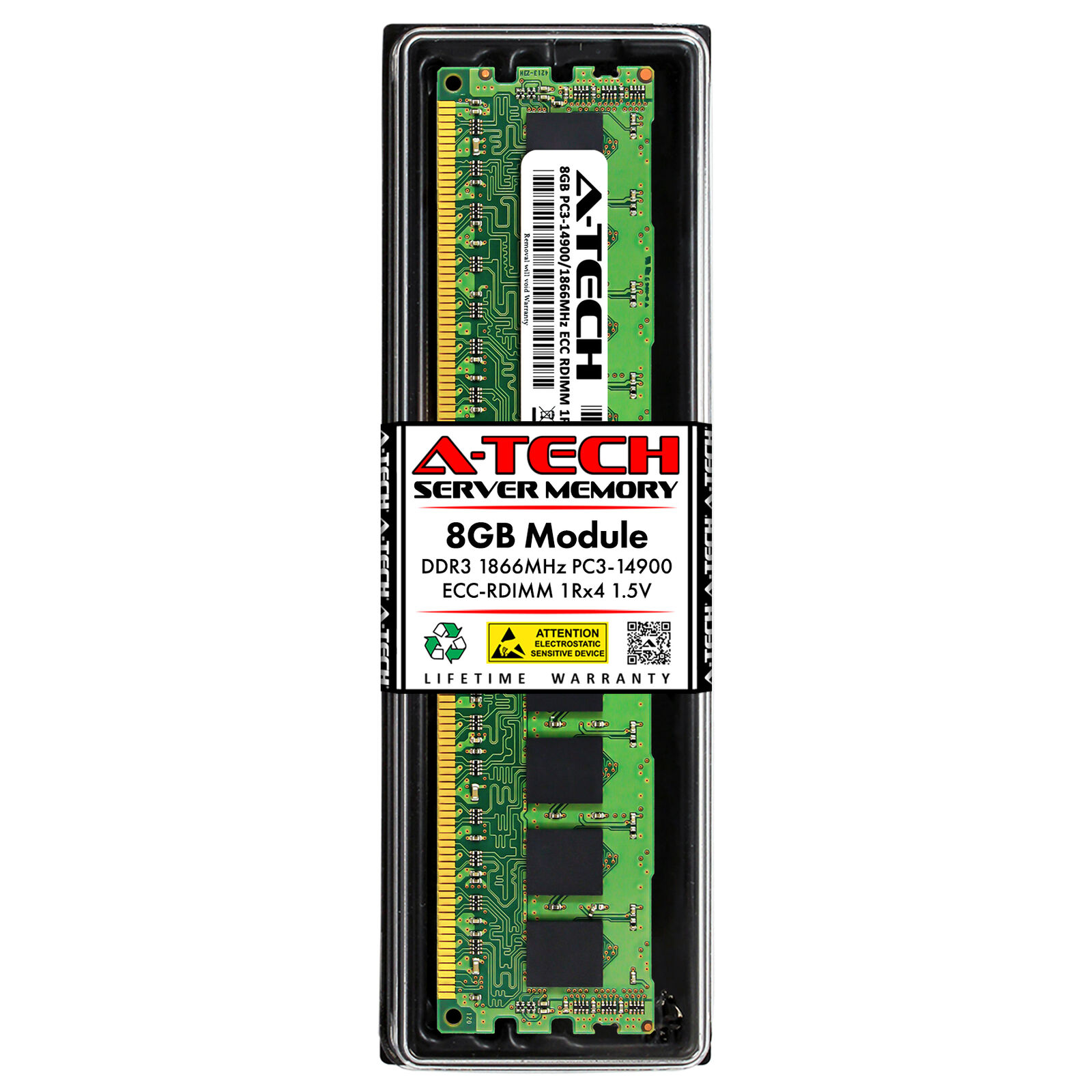 8GB DDR3 PC3-14900 RDIMM (Hynix HMT41GR7BFR4C-RD Equivalent) Server Memory RAM