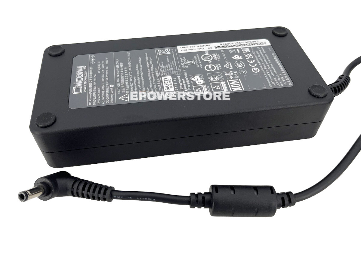 Original Chicony 20V 14A 280W AC Adapter Charger A18-280P1A Power Supply 5.5MM