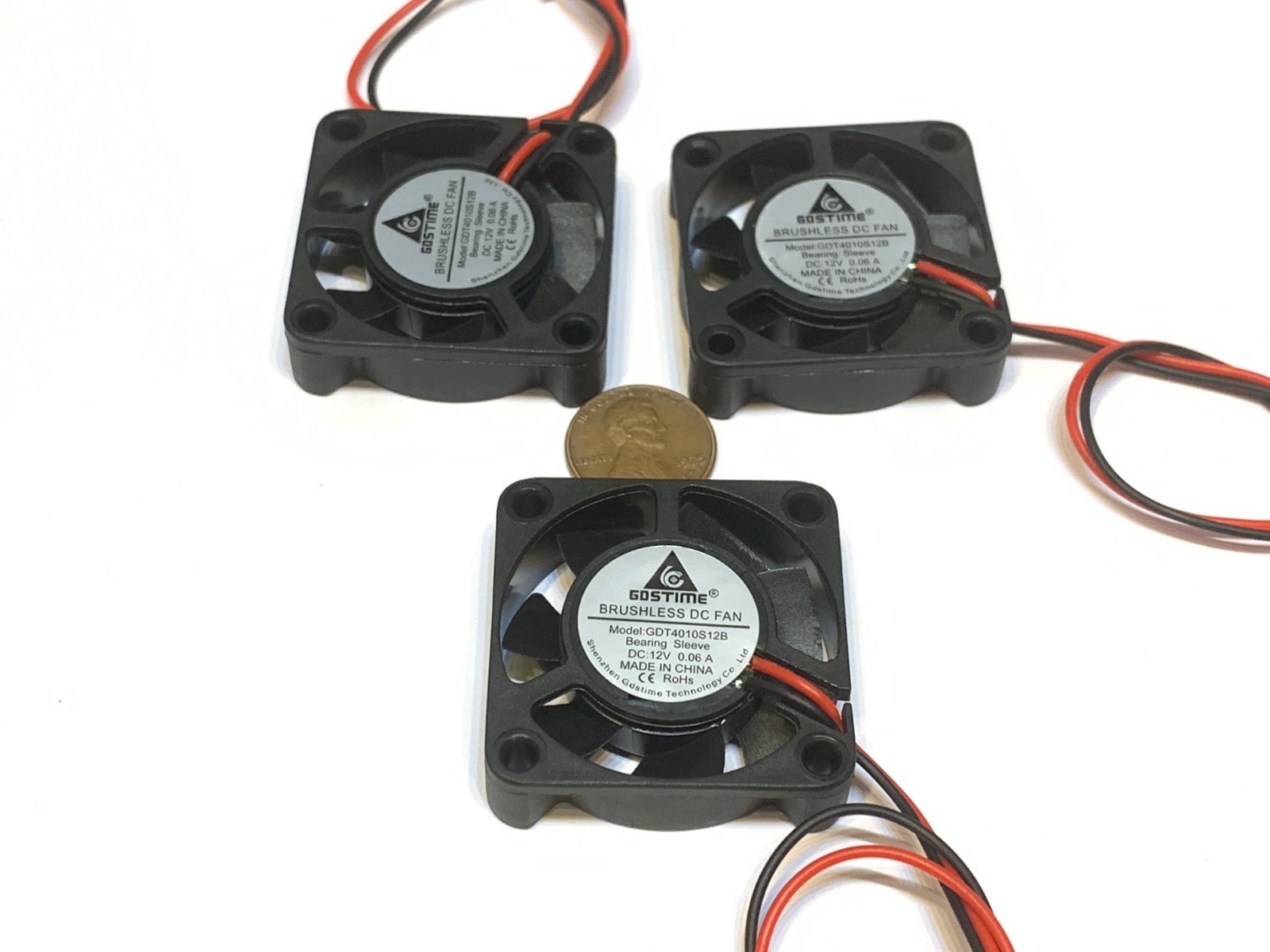 3 Pieces BXR Brand cooling 4cm 40mm 12v fan Exhaust Fan 4010s Gdstime