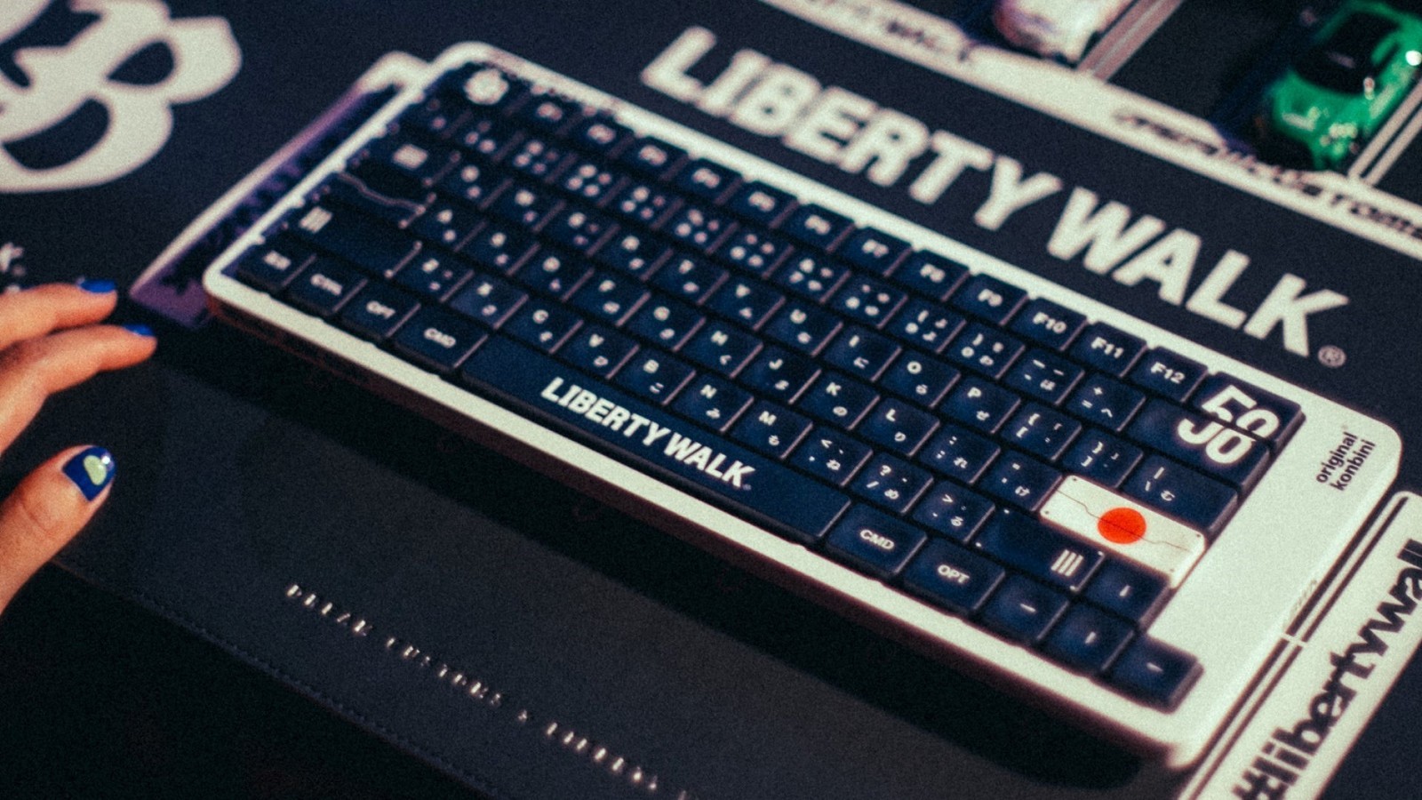 Liberty Walk x original konbini keyboard and deskpad bundle 1 of 500- black