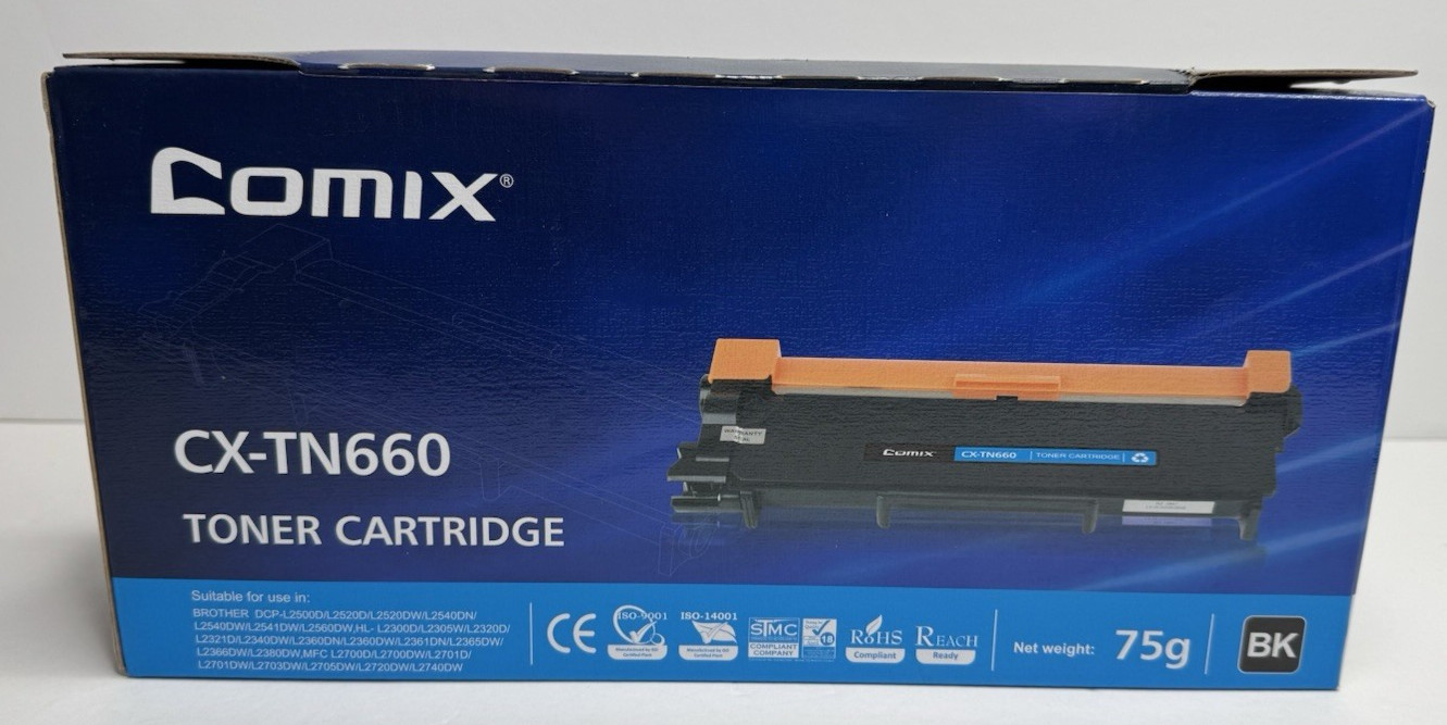 Comix CX-TN660 Toner Cartridge High -Yield -Brand New Unopened Box