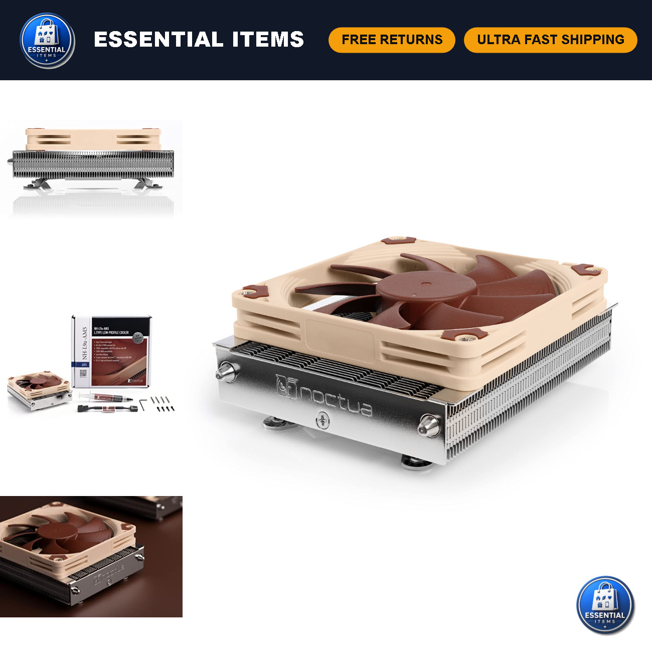 Low-Profile CPU Cooler, Quiet High-Performance, NH-L9a-AM5 Compatible, Efficient