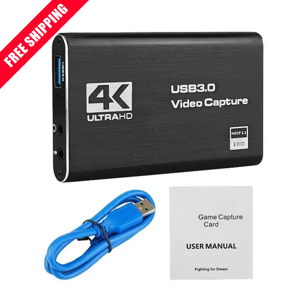 4K Audio Video Capture Card USB 3.0 HDMI Video Capture Device Full HD Recording