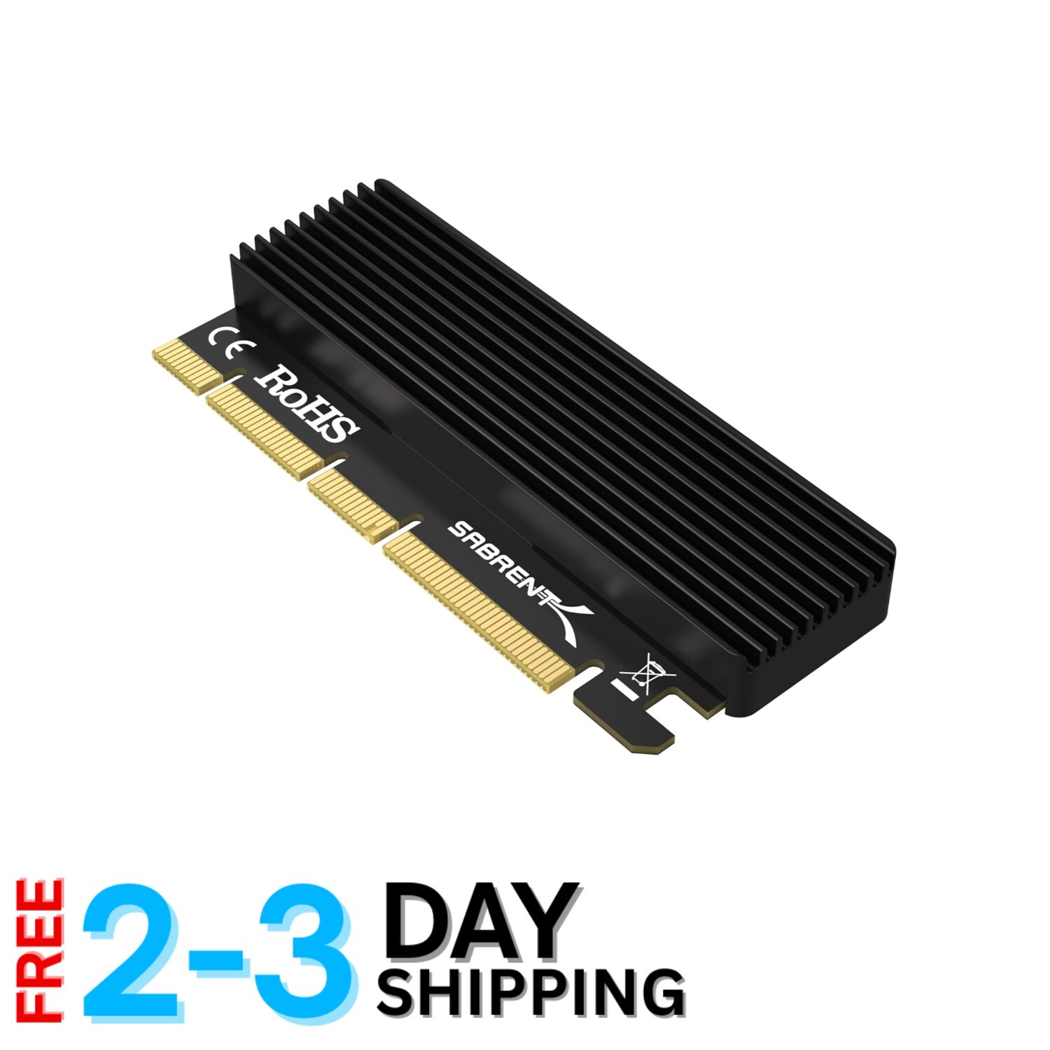 Classic NVMe M.2 SSD to PCIe x16/x8/x4 Card - Includes Essential Accessories