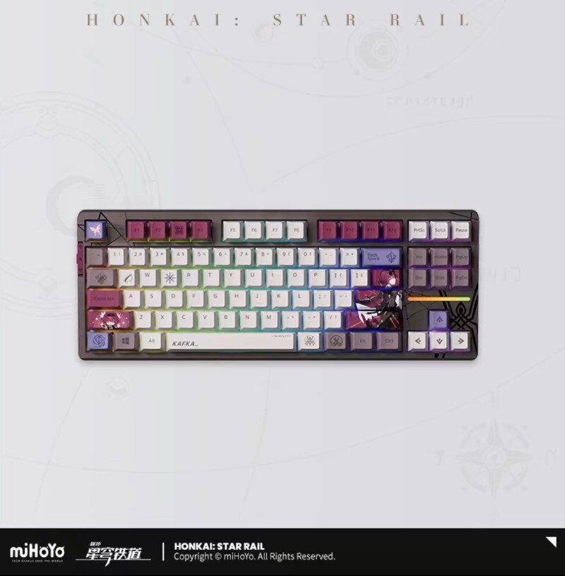 Official Honkai Star Rail Kafka Mechanical Keyboard RGB Backlit Keyboard Gift