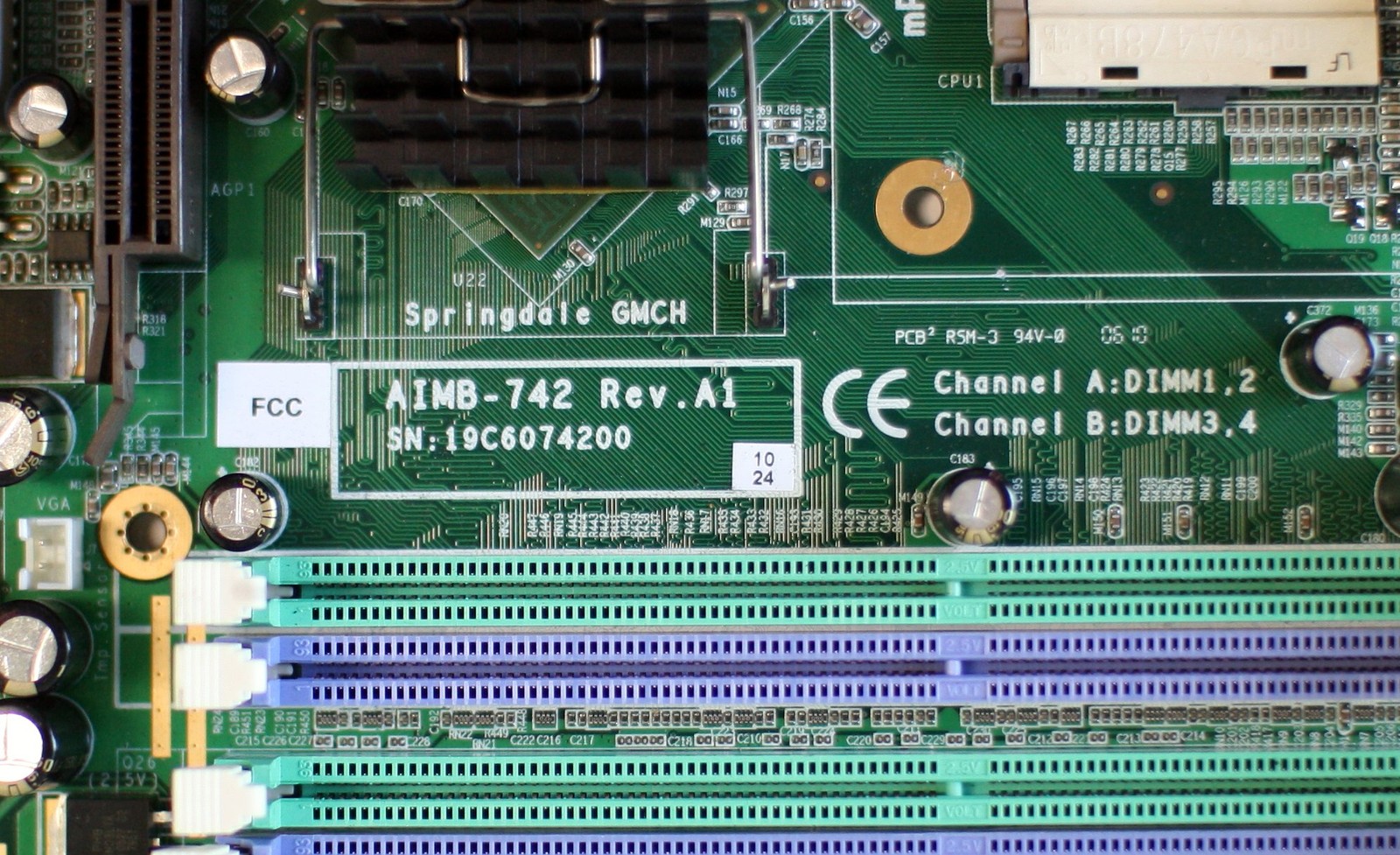 Advantech, skt 775,aimb-763vg, industrial mb,ddr2 dualchan,gb/4udb/s/v/sata,shi