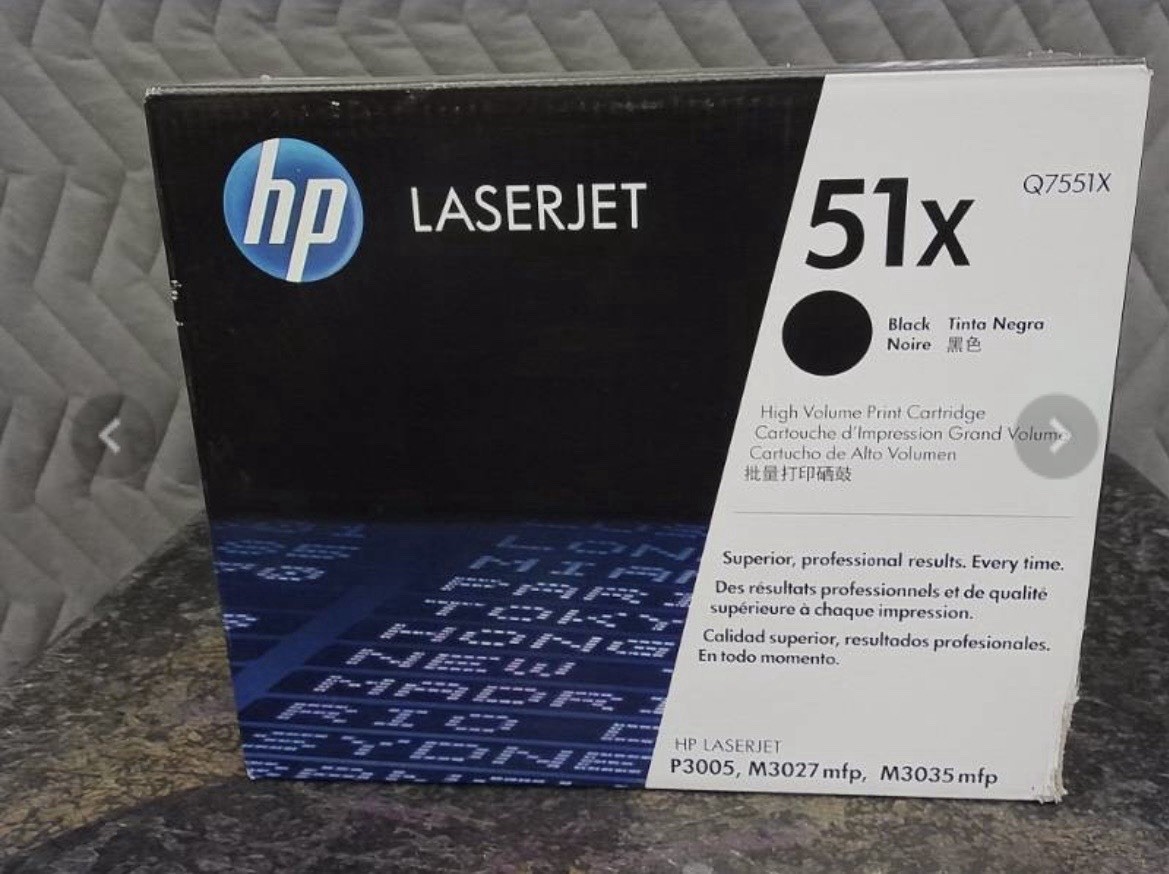 HP LaserJet 51X High Yield Black Toner Q7551X for P3005 M3027 M3035