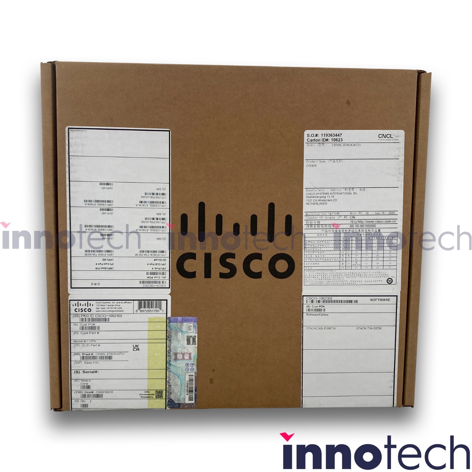 Cisco C9300L-STACK-KIT2 Network Stacking Module Kit Catalyst 9300L & 9300LM New