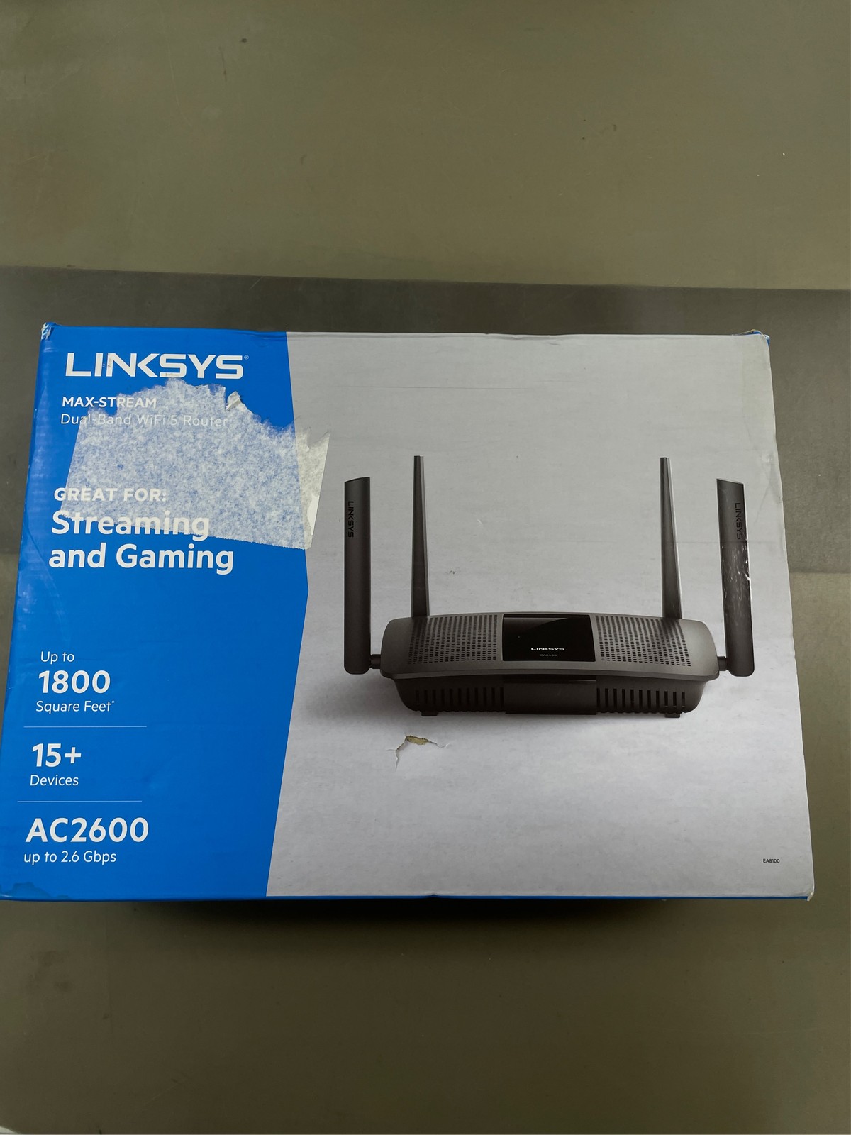 Linksys AC2600 4x4 MU-MIMO Dual-Band Gigabit Router with USB 3.0 and eSATA (EA81