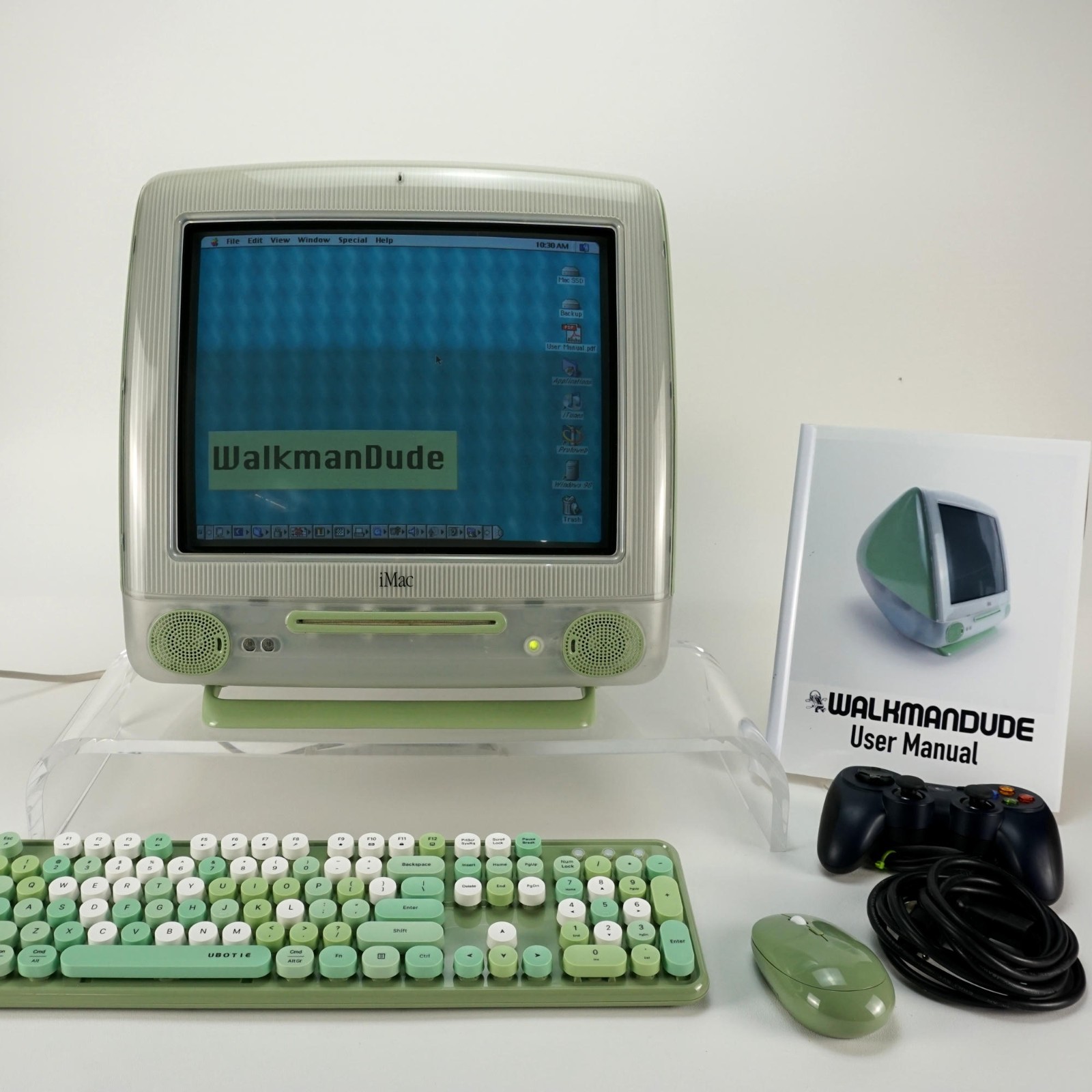 Apple iMac G3 Custom Sage - 500Mhz 1GB RAM 128GB SSD | Refurbed & Maxed Out