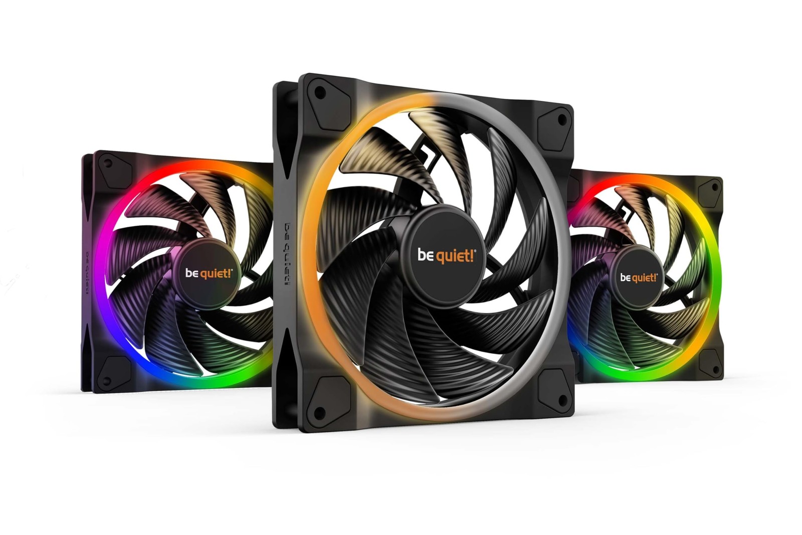 be quiet Light Wings 140mm PWM high-Speed, ARGB Cooling Fan, 4-Pin, for radiato