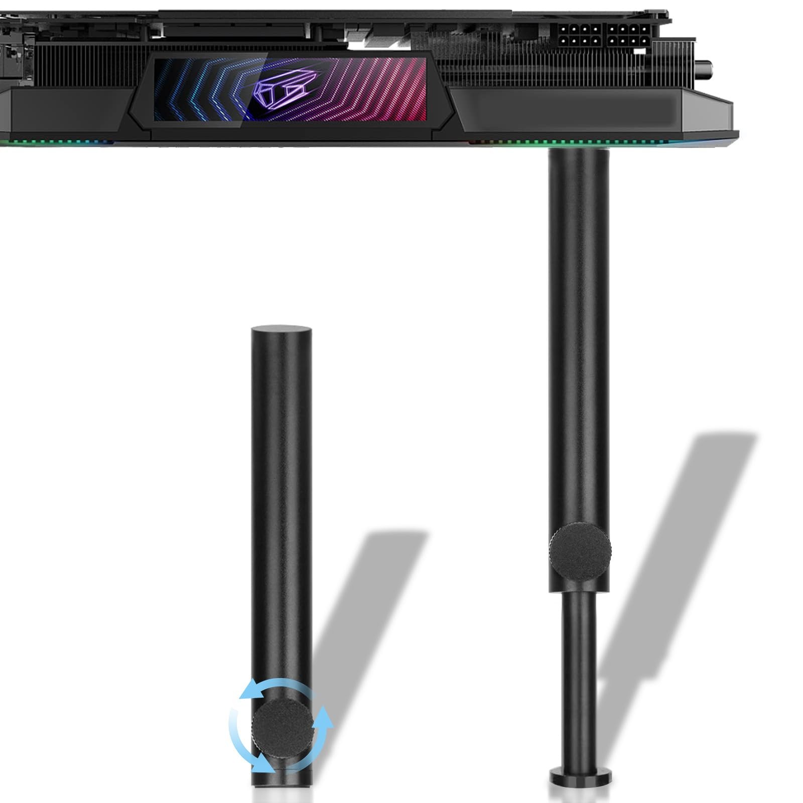 GPU Support Bracket Tall Adjustable Anti Sag Graphics Card Holder Metal Stand