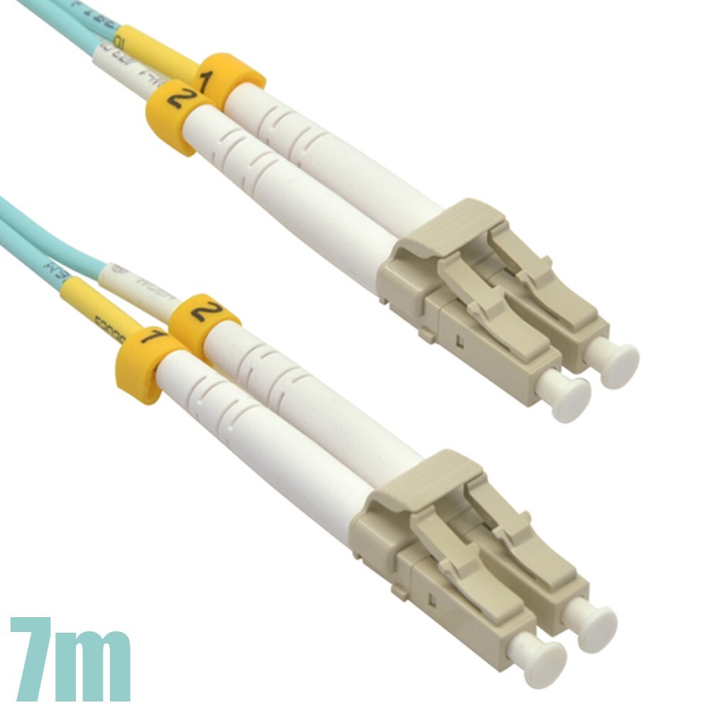 7m 23ft LC/LC 50/125 10Gb OM3 Duplex MultiMode Optic Fiber Optics Patch Cable