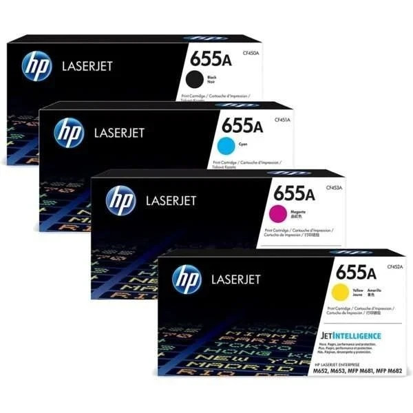 HP 655A Toner Set CF450A CF451A CF452A CF453A