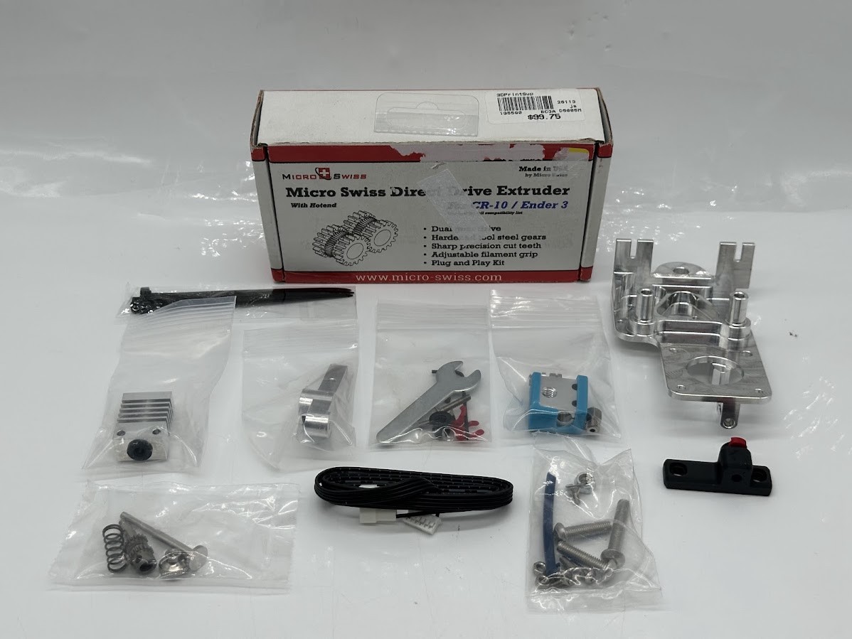 Micro Swiss DirectDrive Extruder for Creality CR-10/Ender 3 Printers With Hotend