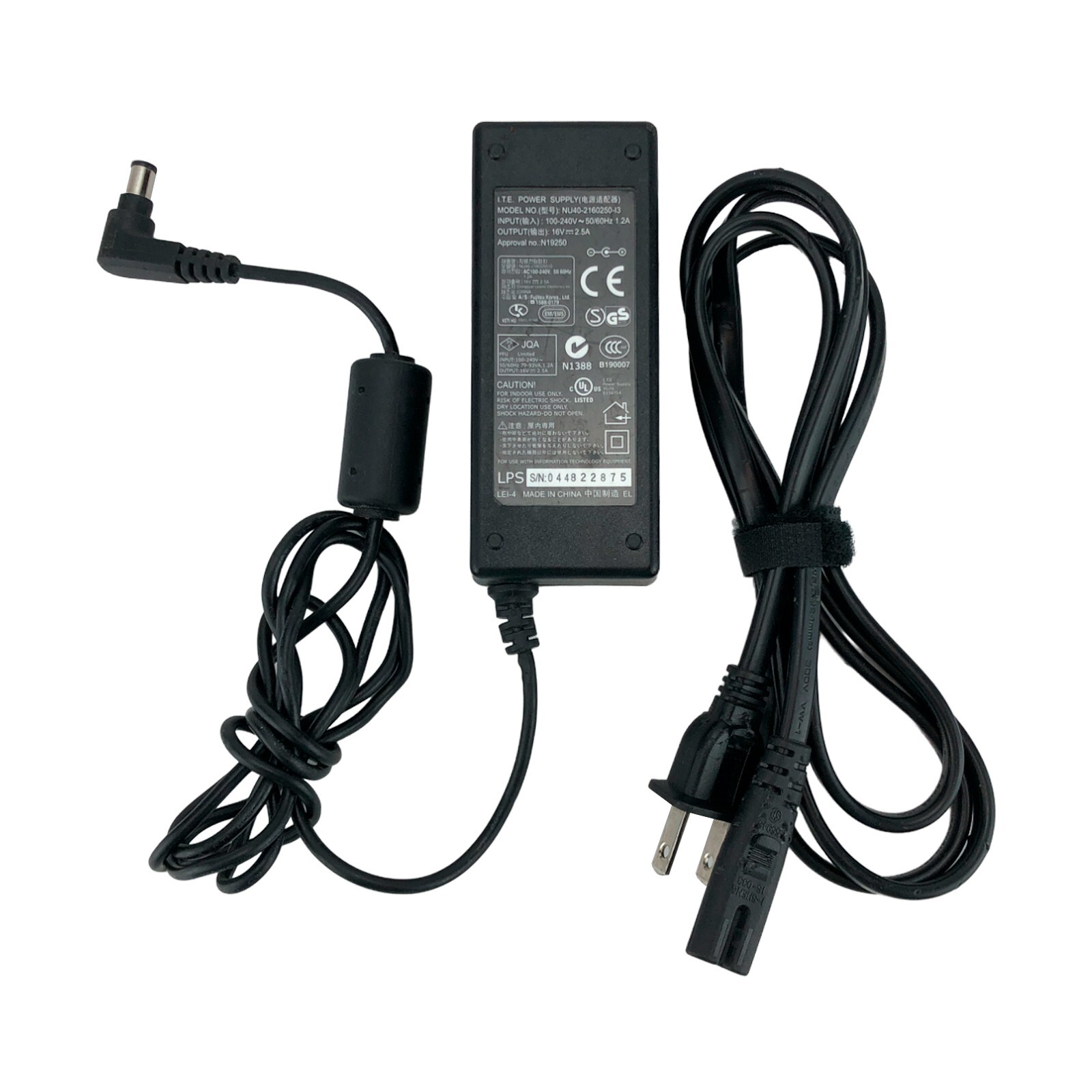 Genuine LEI NU40-2160250-I3 40W AC Adapter 16V 2.5A Power Supply