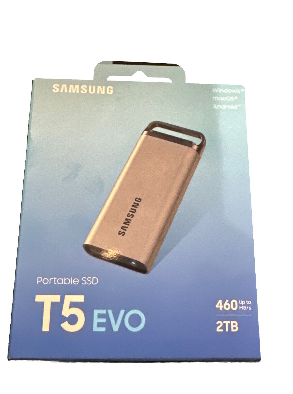 SAMSUNG PORTABLE SSD T5 EVO 2TB (MU-PM2TOG/WW) New Factory Sealed
