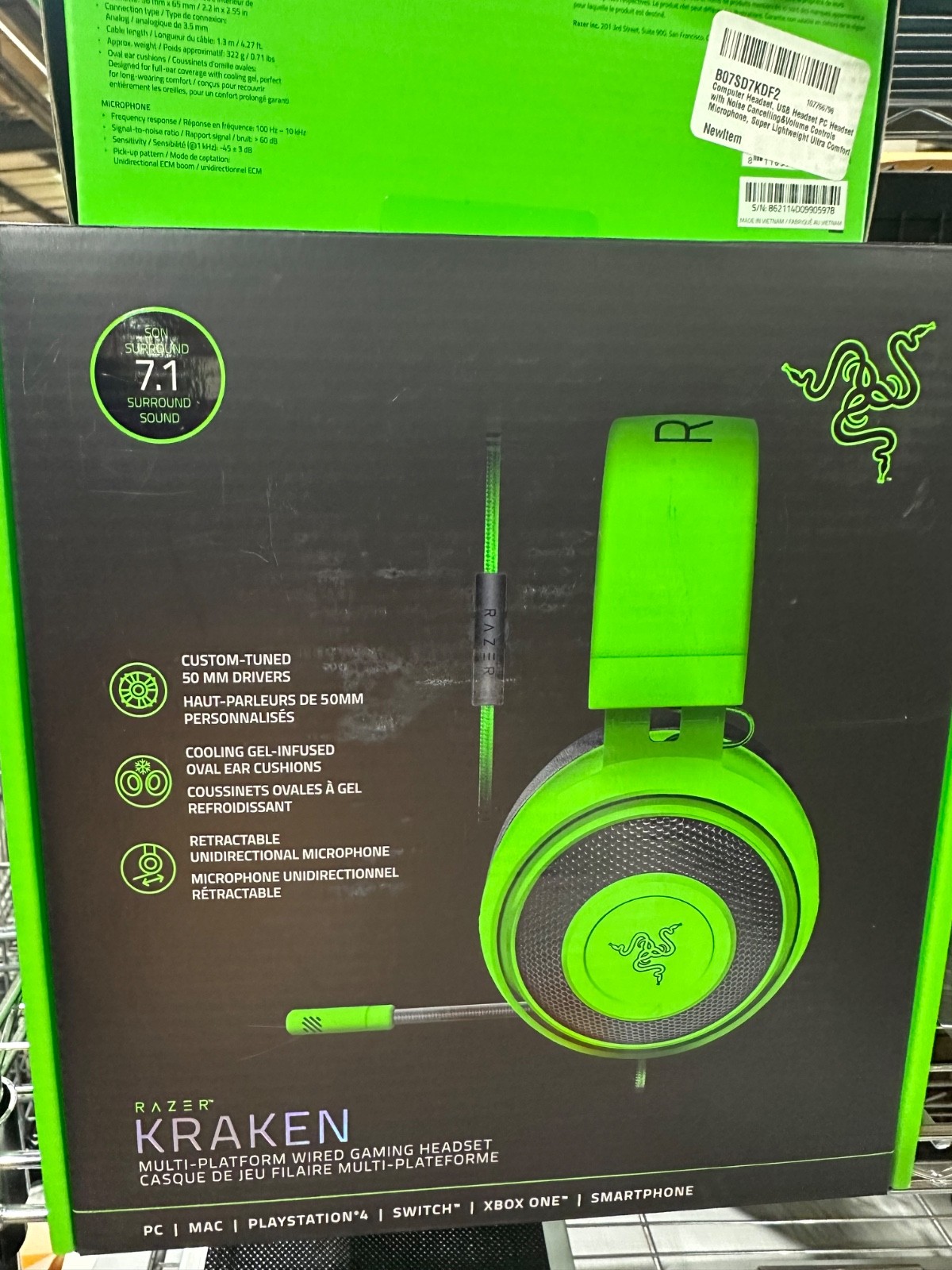 Razer Kraken Multi-platform Wired Gaming Headset - Green brand new in the box