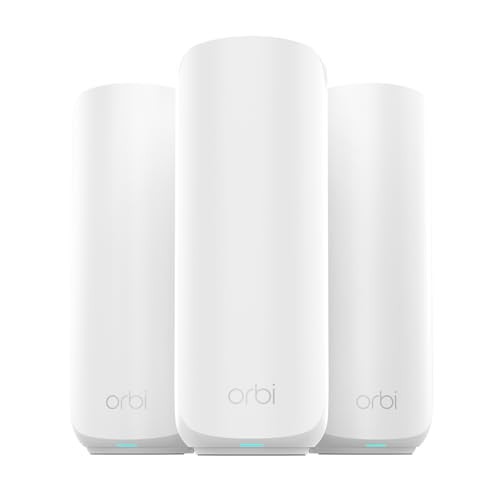 NETGEAR Orbi 370 WiFi 7 Mesh (RBE373) Wireless Router 2 Extenders (Refurbished)