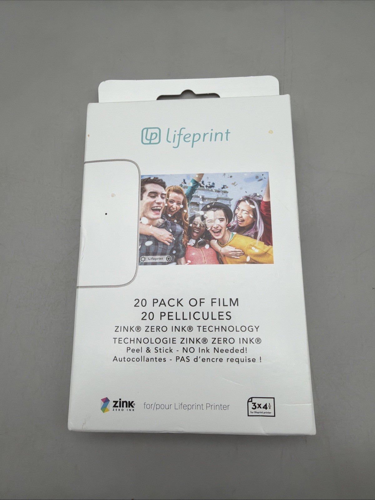 20 Pack of Film for  Augmented Reality Photo and Video Printer. 3X4.5 Zero Ink S