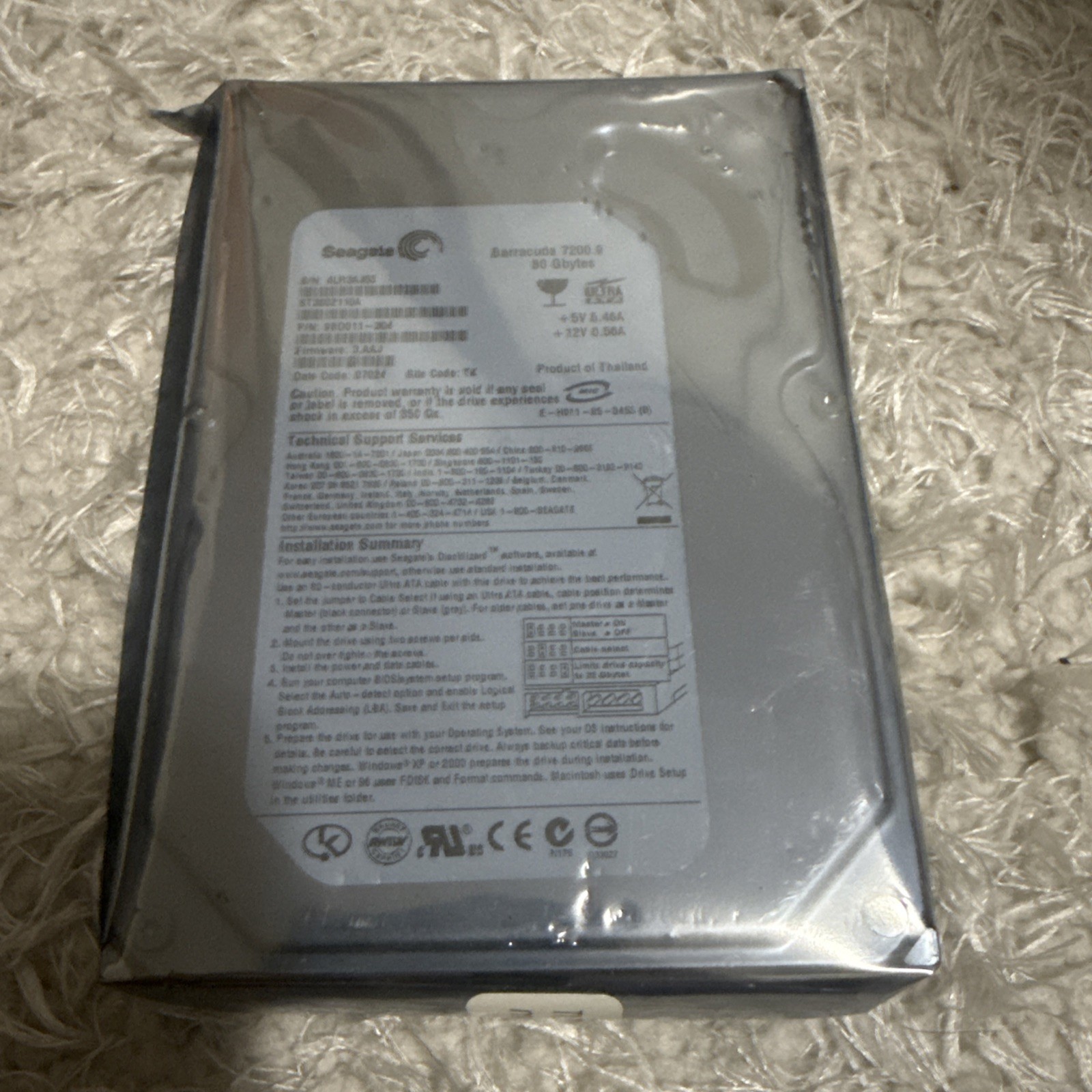 compatible Seagate 80GB ST3802110A 7200RPM PATA IDE 3.5" Desktop HDD Hard 